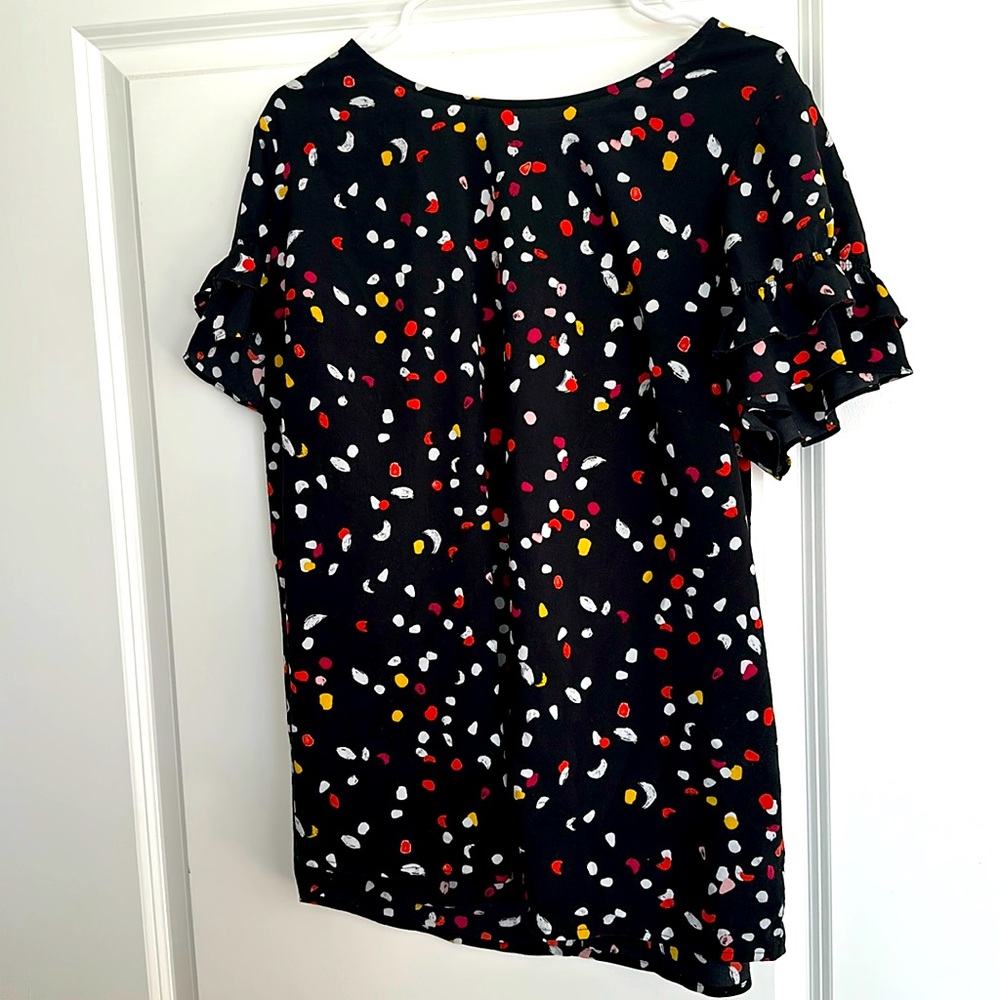 Spotted blouse, plus size